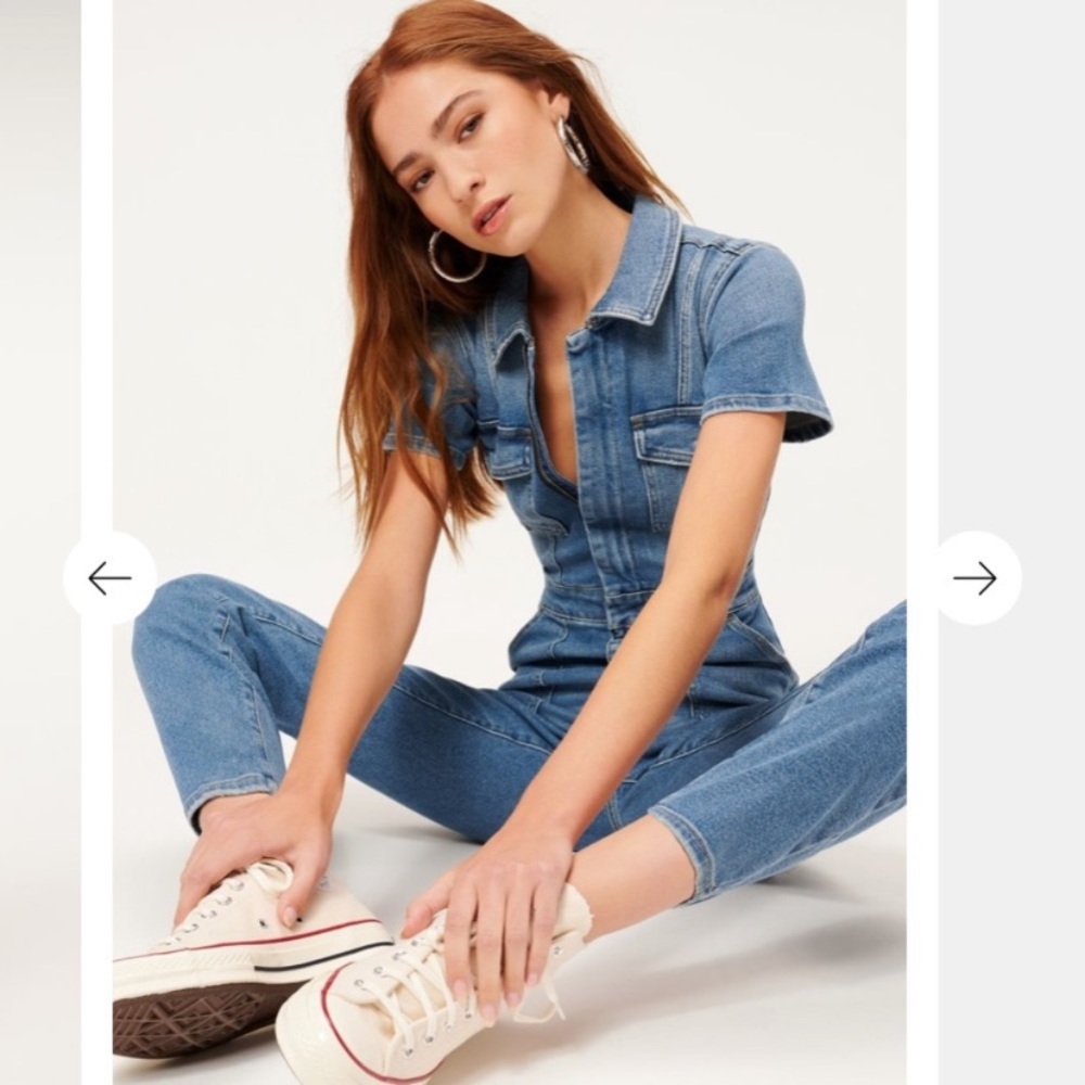 New Good American Fit for Success denim jumpsuit 2 M